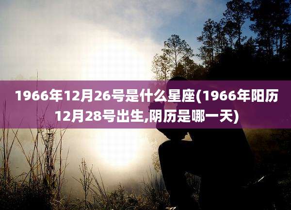 1966年12月26号是什么星座(1966年阳历12月28号出生,阴历是哪一天)