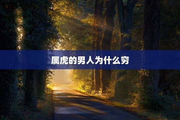 属虎的男人为什么穷