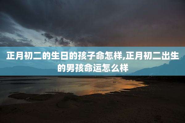 正月初二的生日的孩子命怎样,正月初二出生的男孩命运怎么样