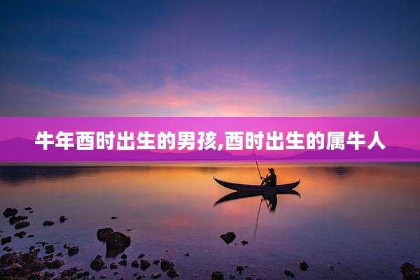 牛年酉时出生的男孩,酉时出生的属牛人