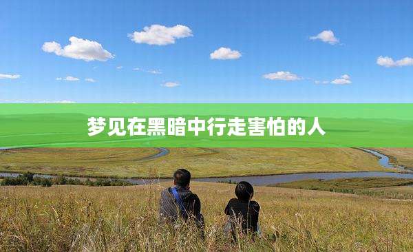 梦见在黑暗中行走害怕的人