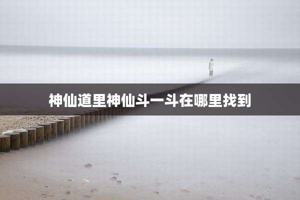 神仙道里神仙斗一斗在哪里找到