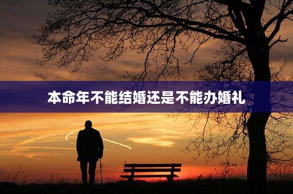 本命年不能结婚还是不能办婚礼