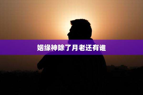 姻缘神除了月老还有谁