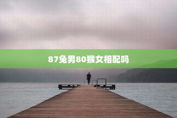 87兔男80猴女相配吗