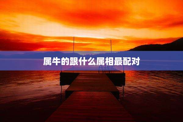属牛的跟什么属相最配对