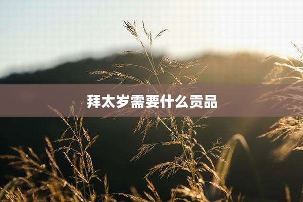 拜太岁需要什么贡品