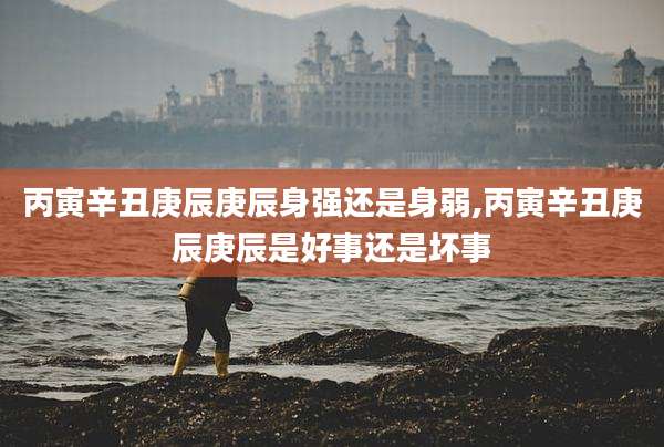 丙寅辛丑庚辰庚辰身强还是身弱,丙寅辛丑庚辰庚辰是好事还是坏事