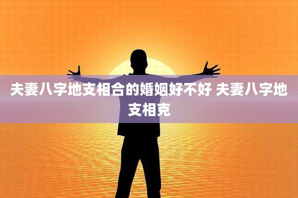 夫妻八字地支相合的婚姻好不好 夫妻八字地支相克
