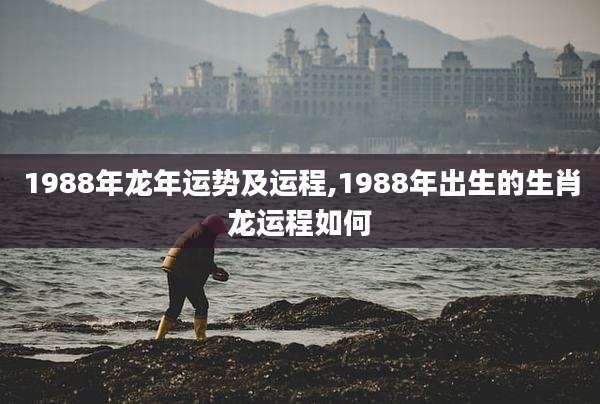 1988年龙年运势及运程,1988年出生的生肖龙运程如何