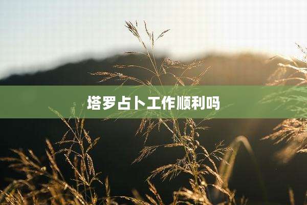 塔罗占卜工作顺利吗