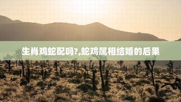 生肖鸡蛇配吗?,蛇鸡属相结婚的后果