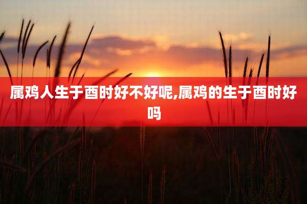 属鸡人生于酉时好不好呢,属鸡的生于酉时好吗