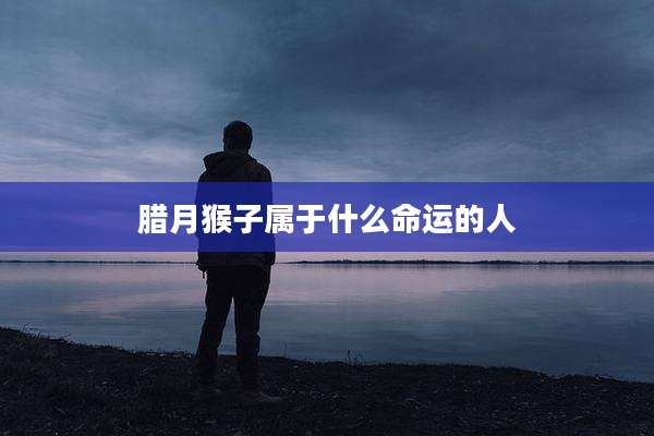 腊月猴子属于什么命运的人