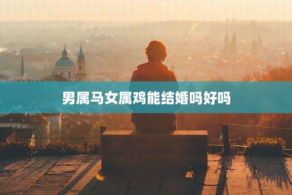 男属马女属鸡能结婚吗好吗