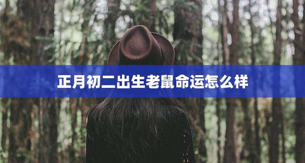 正月初二出生老鼠命运怎么样