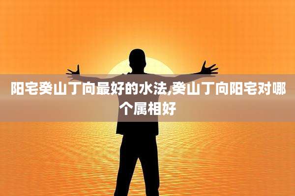 阳宅癸山丁向最好的水法,癸山丁向阳宅对哪个属相好