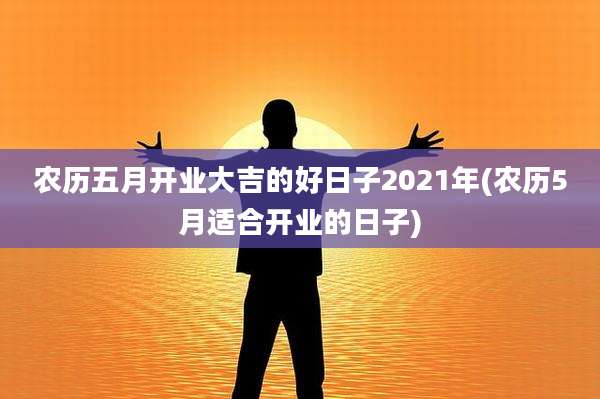 农历五月开业大吉的好日子2021年(农历5月适合开业的日子)