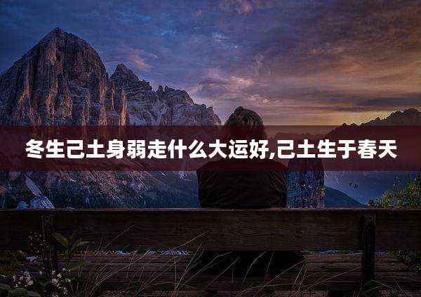 冬生己土身弱走什么大运好,己土生于春天