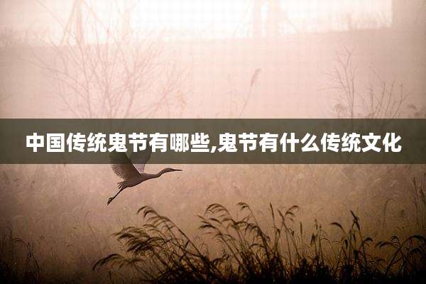 中国传统鬼节有哪些,鬼节有什么传统文化