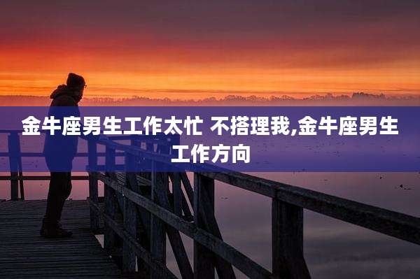 金牛座男生工作太忙 不搭理我,金牛座男生工作方向