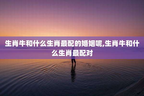生肖牛和什么生肖最配的婚姻呢,生肖牛和什么生肖最配对