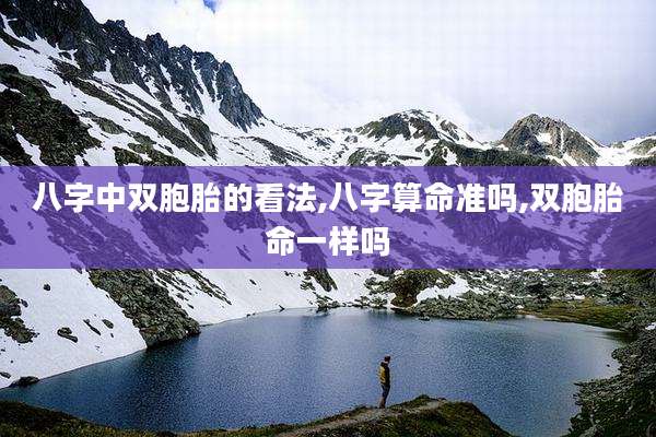 八字中双胞胎的看法,八字算命准吗,双胞胎命一样吗