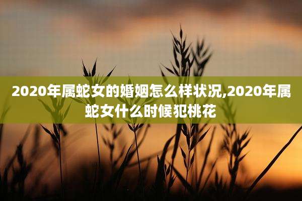 2020年属蛇女的婚姻怎么样状况,2020年属蛇女什么时候犯桃花