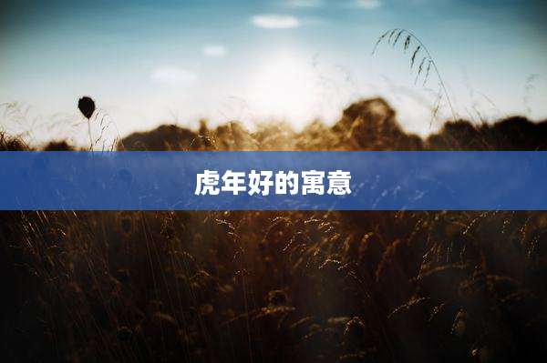 虎年好的寓意
