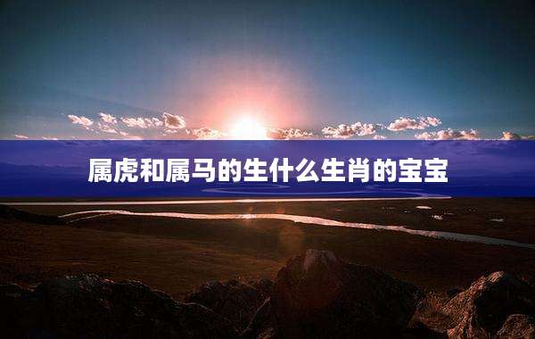 属虎和属马的生什么生肖的宝宝