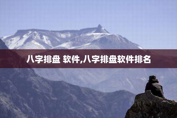 八字排盘 软件,八字排盘软件排名