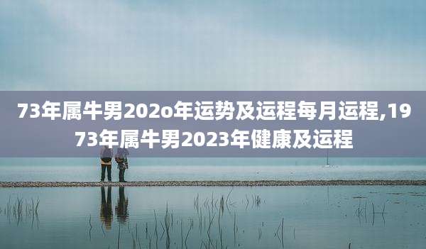 73年属牛男202o年运势及运程每月运程,1973年属牛男2023年健康及运程