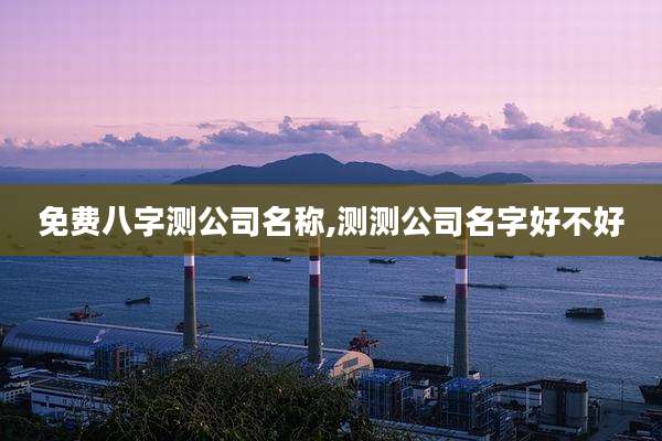 免费八字测公司名称,测测公司名字好不好