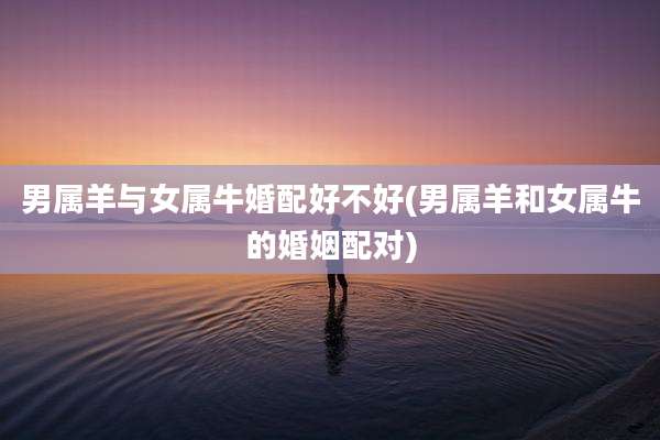 男属羊与女属牛婚配好不好(男属羊和女属牛的婚姻配对)