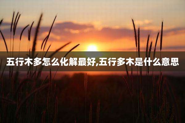 五行木多怎么化解最好,五行多木是什么意思