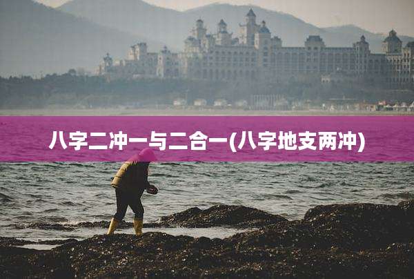 八字二冲一与二合一(八字地支两冲)