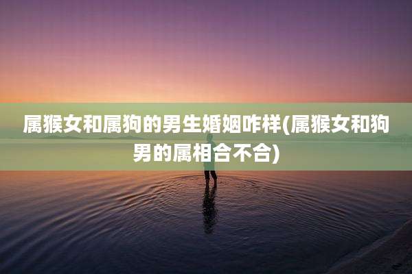 属猴女和属狗的男生婚姻咋样(属猴女和狗男的属相合不合)