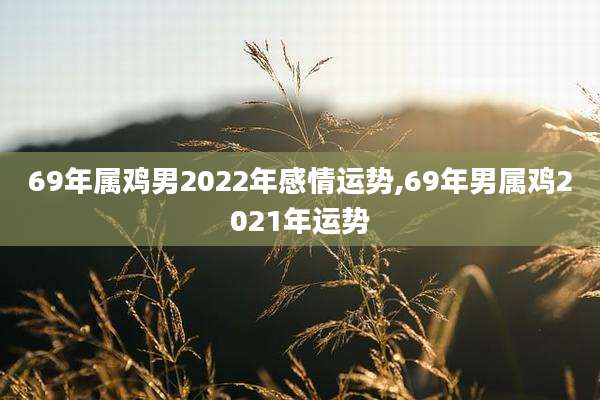 69年属鸡男2022年感情运势,69年男属鸡2021年运势