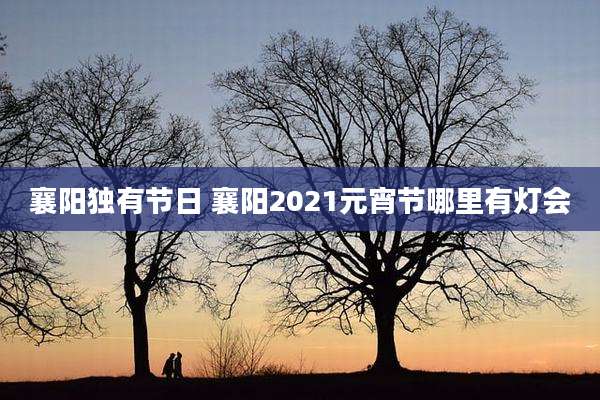 襄阳独有节日 襄阳2021元宵节哪里有灯会