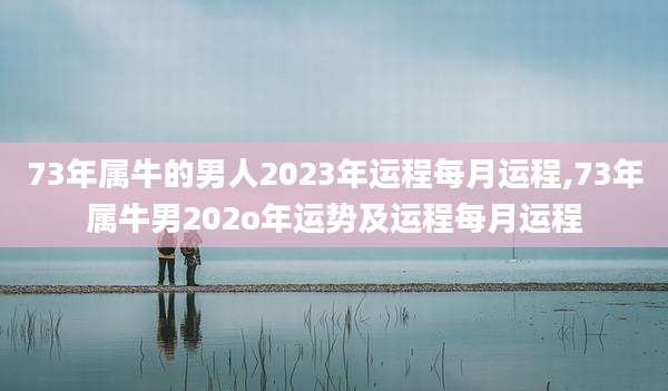 73年属牛的男人2023年运程每月运程,73年属牛男202o年运势及运程每月运程