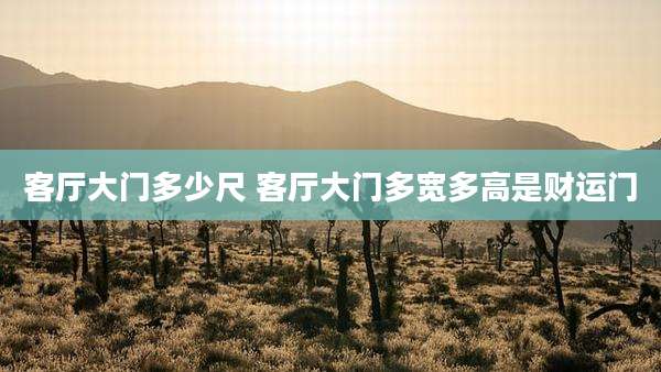 客厅大门多少尺 客厅大门多宽多高是财运门