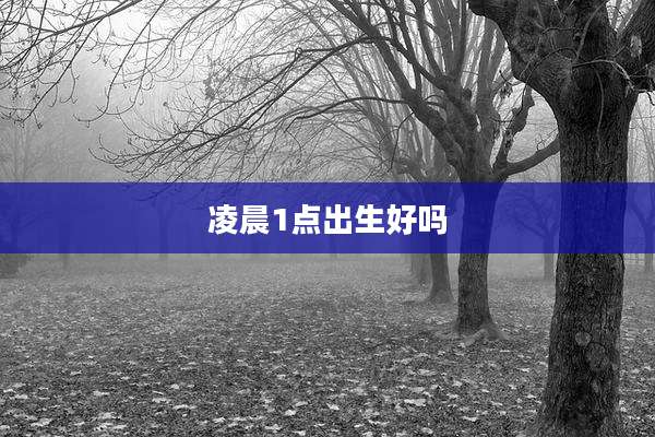 凌晨1点出生好吗
