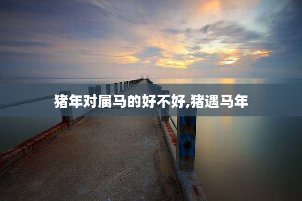 猪年对属马的好不好,猪遇马年