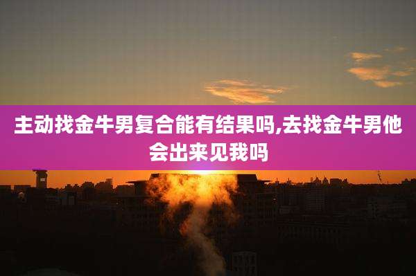 主动找金牛男复合能有结果吗,去找金牛男他会出来见我吗