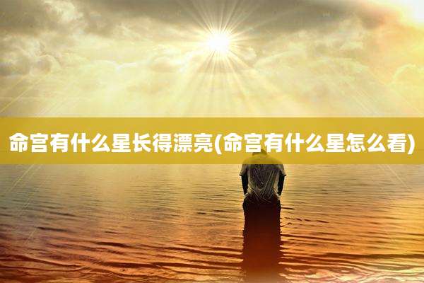 命宫有什么星长得漂亮(命宫有什么星怎么看)
