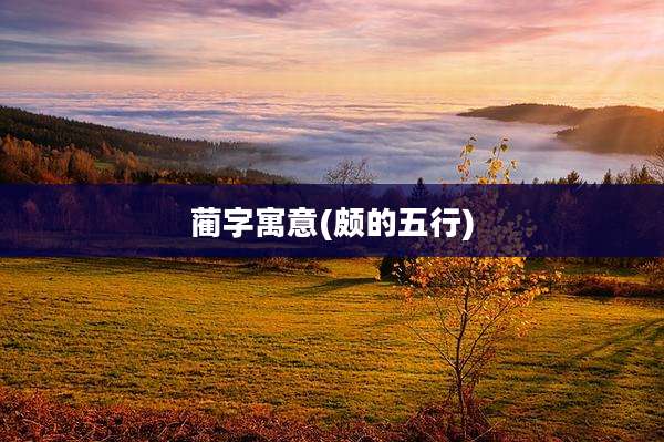 蔺字寓意(颇的五行)