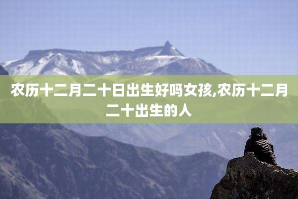 农历十二月二十日出生好吗女孩,农历十二月二十出生的人