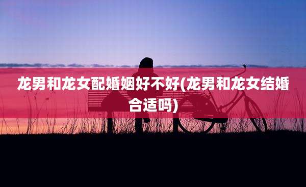 龙男和龙女配婚姻好不好(龙男和龙女结婚合适吗)