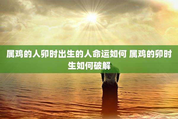 属鸡的人卯时出生的人命运如何 属鸡的卯时生如何破解