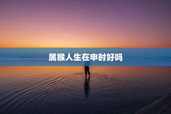 属猴人生在申时好吗